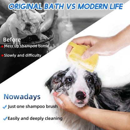 🛁🐾™Cepillo de Baño y Masaje para Mascotas