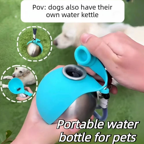 Botella Portátil 2 en 1 para Mascotas