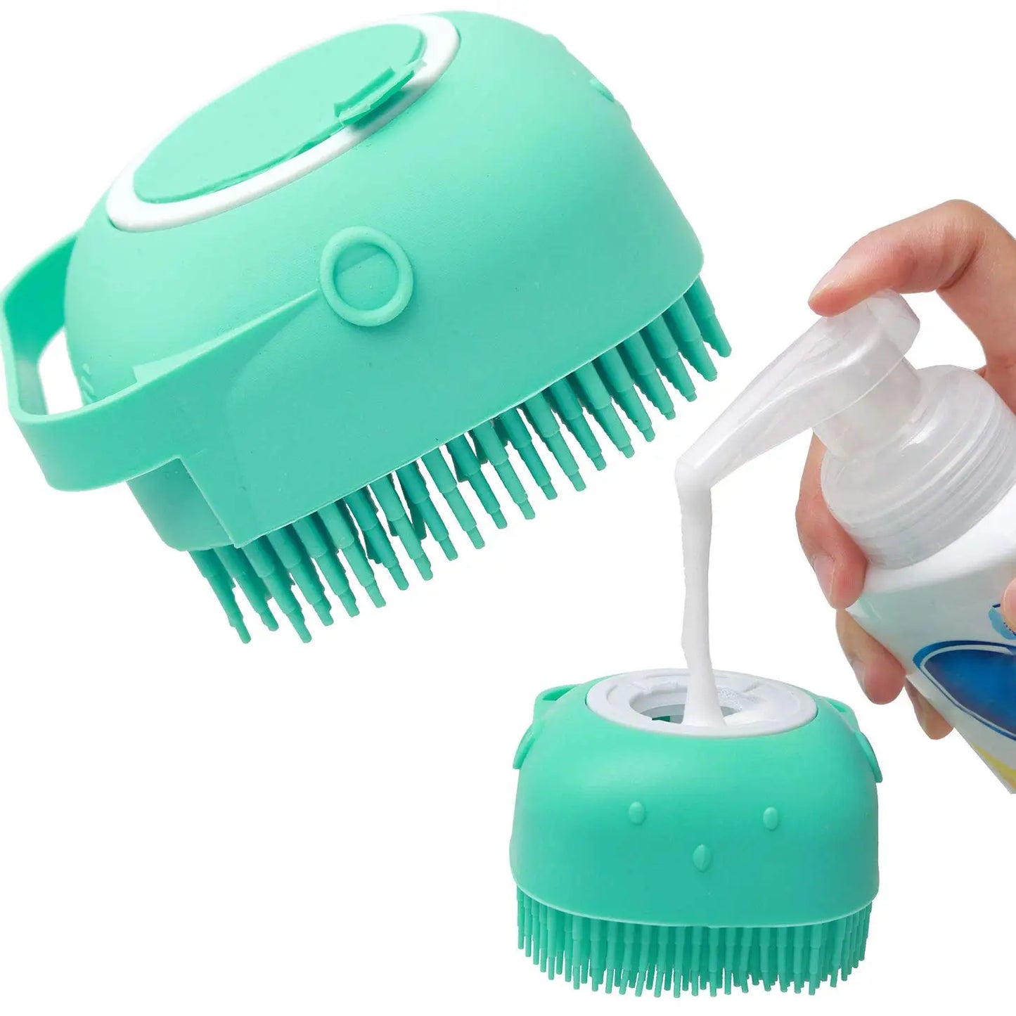 🛁🐾™Cepillo de Baño y Masaje para Mascotas