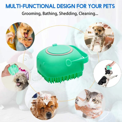 🛁🐾™Cepillo de Baño y Masaje para Mascotas